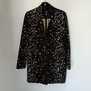 Vero Moda Leopard Print Brushed Jacket